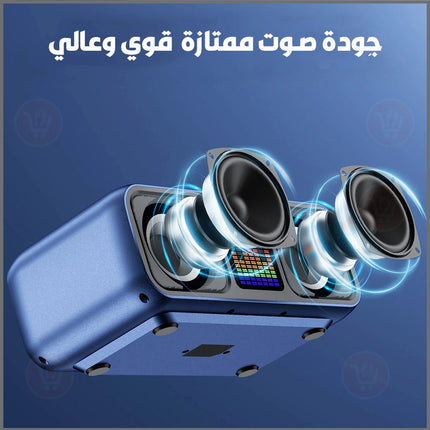 سماعة سبيكر كاريوكي مع مايكرفون عدد 2 KARAOKE bluetooth speaker