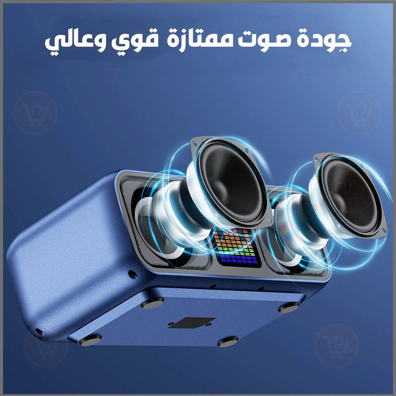 سماعة سبيكر كاريوكي مع مايكرفون عدد 2 KARAOKE bluetooth speaker