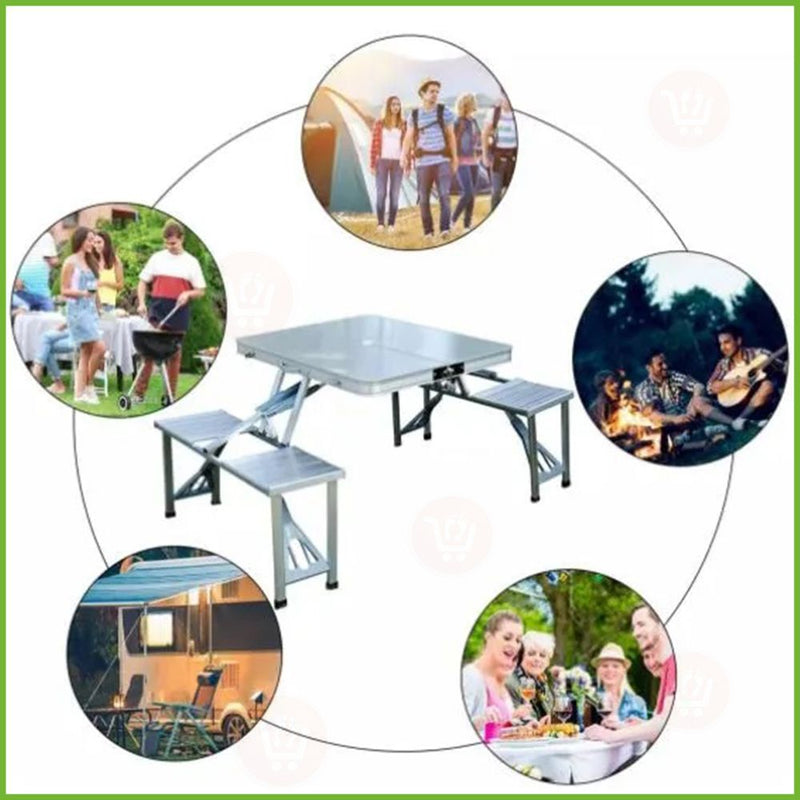 طاولة رحلات مع كراسي قابلة للطي Outdoor folding tables and chairs