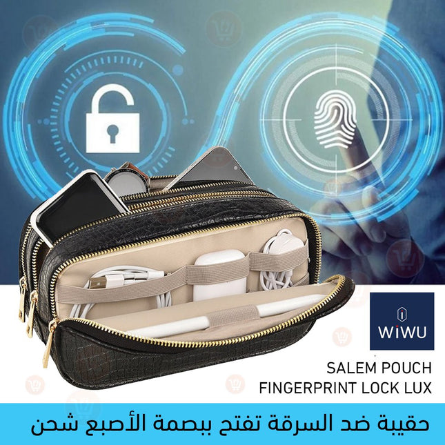 حقيبة ضد السرقة بقفل البصمه من شركة WIWU