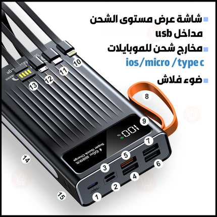 بوربانك بمداخل Usb شحن سريع meidou bowerbank 66w