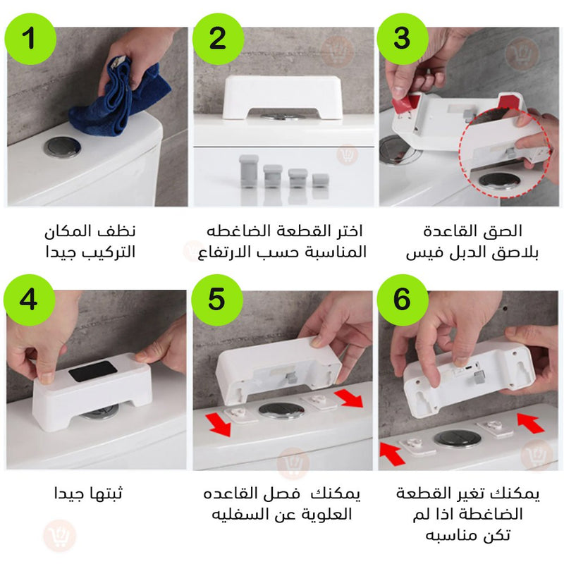 جهاز تشغيل مياه المرحاض عن بعد