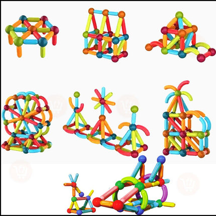 لعبة تركيب القطع المغناطيسية للأطفال magnetic puzzle sticks 42pcs