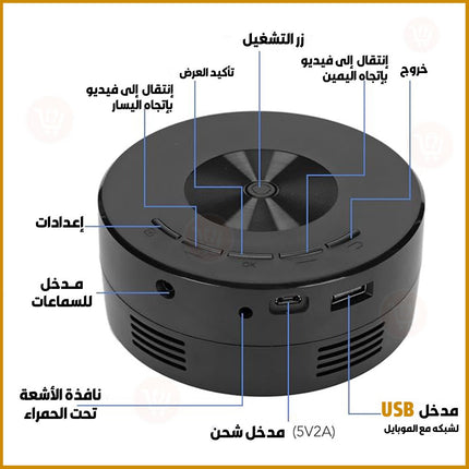 جهاز عرض بروجيكتور صغير Mini Portable Projector
