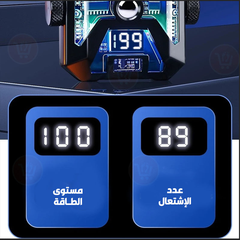 ولاعة ليزر قابلة للدوران مع إضاءة ملونة وليد للطوارئ