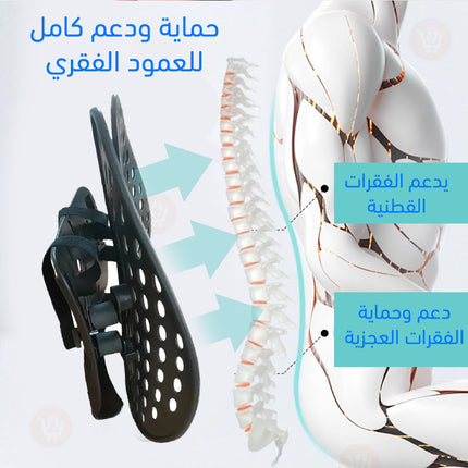 مسند داعم للظهر يثبت على مقعد السياره او المكتب
