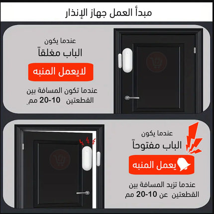 مستشعر حركة الدروج والنوافذ والابواب مع تنبيه
