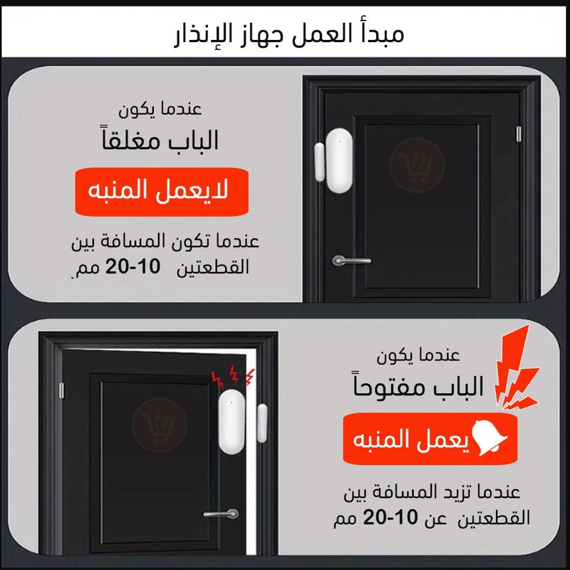 مستشعر حركة الدروج والنوافذ والابواب مع تنبيه