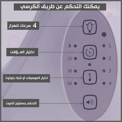 كرسي هزاز للأطفال بناموسية مع سماعة موسيقى بلوتوث مع ريموت تحكم  Baby Electric  Rocking  Chair
