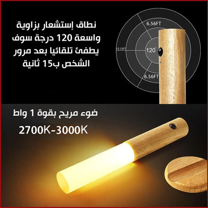 ضوء بوضعيتين الاضاءه او علي الحركه شحن داخلي متنقل intelligent induction light