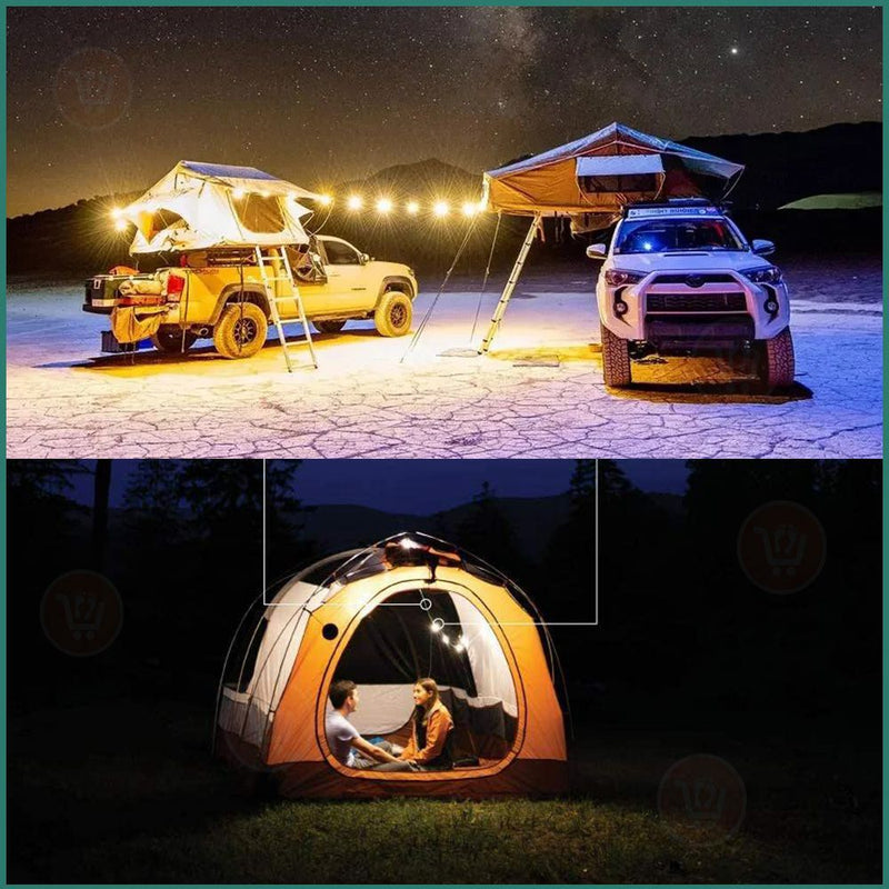 حبل إضاءة للرحلات يعمل بالطاقة الشمسية أو بالشحن Solar String Light and Charger