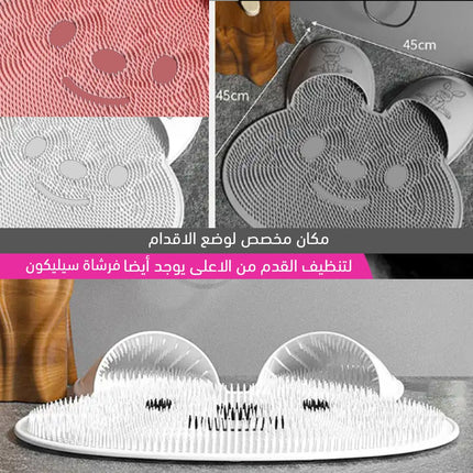 ليفة استحمام للجسم والاقدام كثيفة الشعيرات