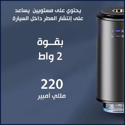 معطر جو للسيارة يعمل بالشحن Auto Air Diffuser Odor Removal Car Aroma Alloy Air Outlet Perfuim