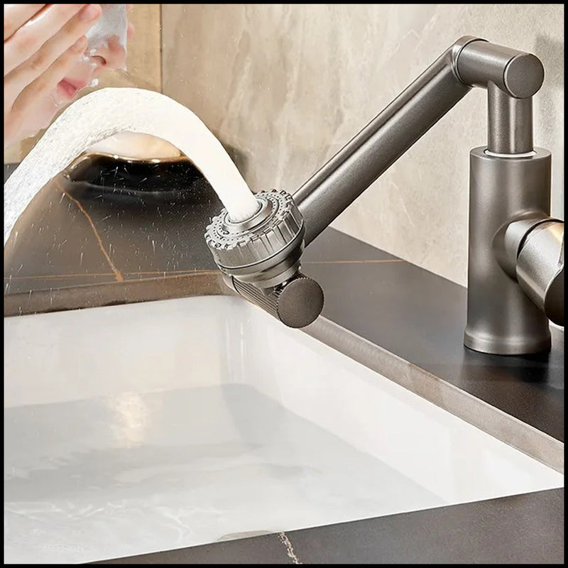 حنفية بصنبور قابل للتعديل والدوران Fashionable and Practical Kitchen Sink Faucet