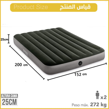 فرشة قابله للنفخ مفرد ونصIntex FULL DURA-BEAM DOWNY AIRBED