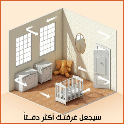 صوبة كهربائية بهواء ساخن  للمكتب Raf Household Electric Heating  Automatic Temperature  Control Hot Air