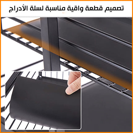 رفوف خشبية و دروج معدنية للمطبخ  Wooden shelves and metal drawers for the kitchen