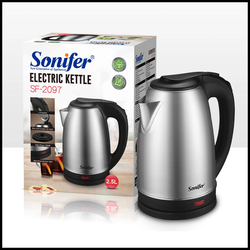 كتل إبريق تسخين مياه sonifer Stainless Steel Electric Kettle SF-2097