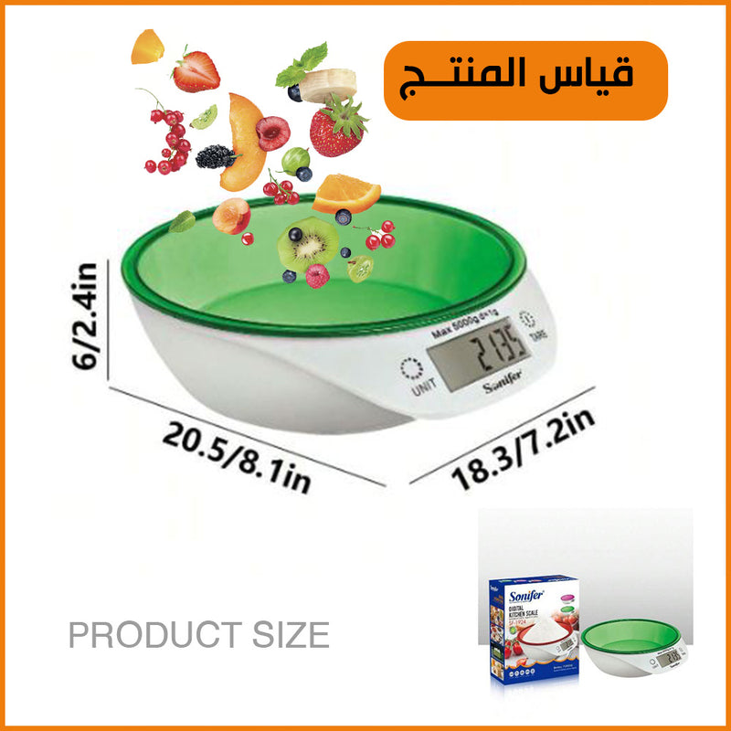ميزان مطبخ يعمل بالبطاريات sonifer KITCHEN SCALE SF-1924
