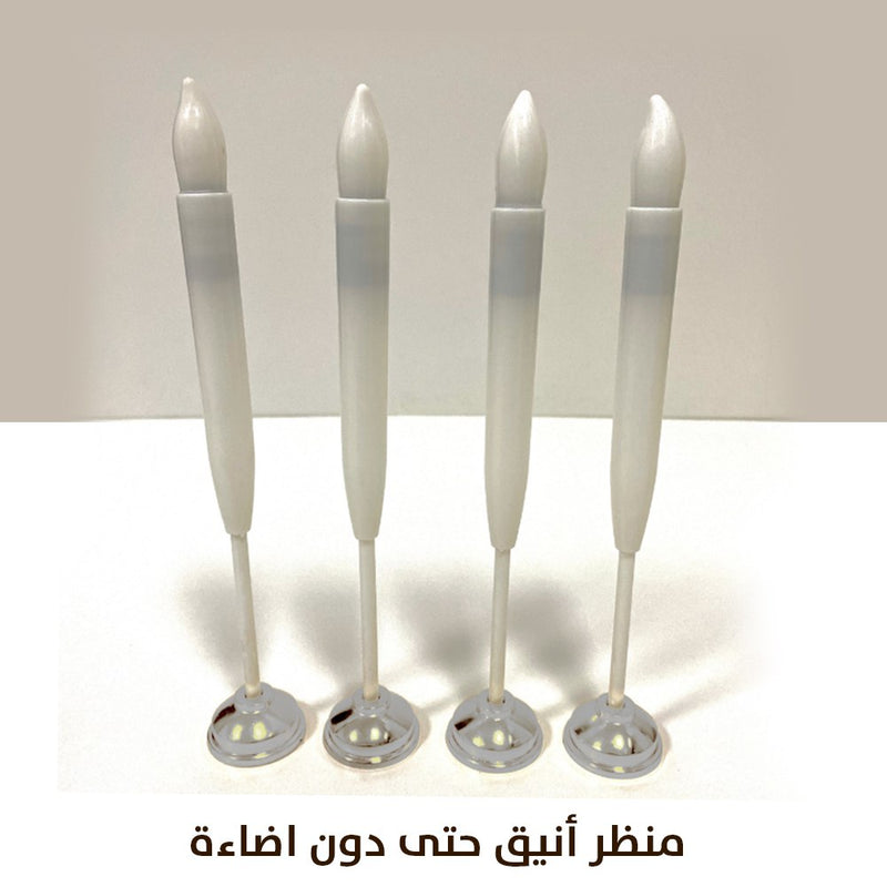 بديل الشمع يعمل بالبطاريات مع قاعدة