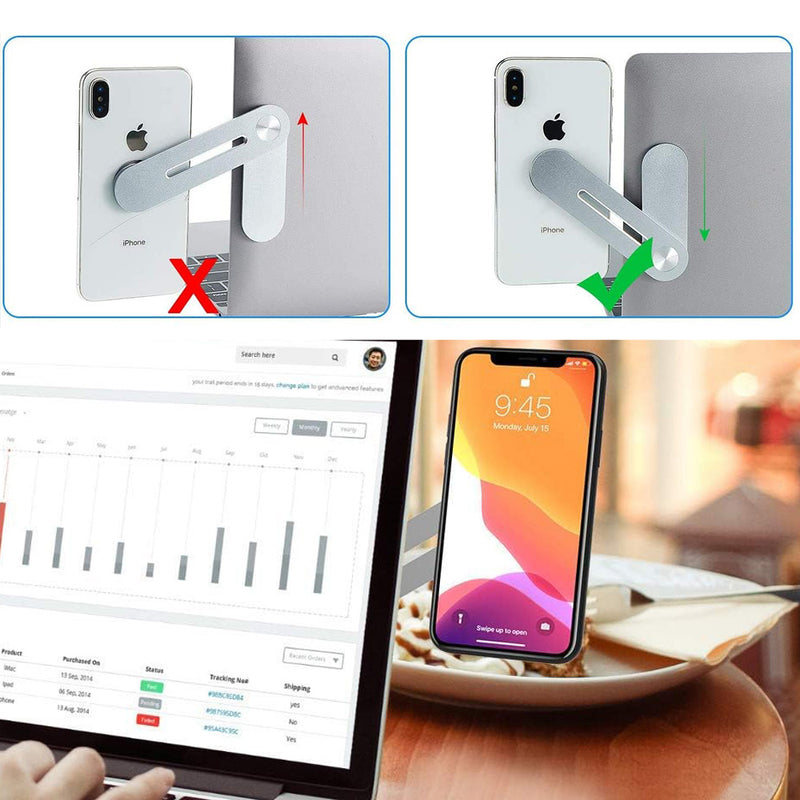 حامل الموبايل المغناطيسي يثبت على اللابتوب laptop phone holder