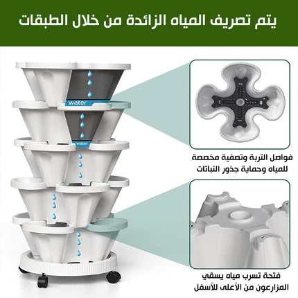 قوار زريعة متعدد الطبقات  Multi Layer Stacking Saves Space