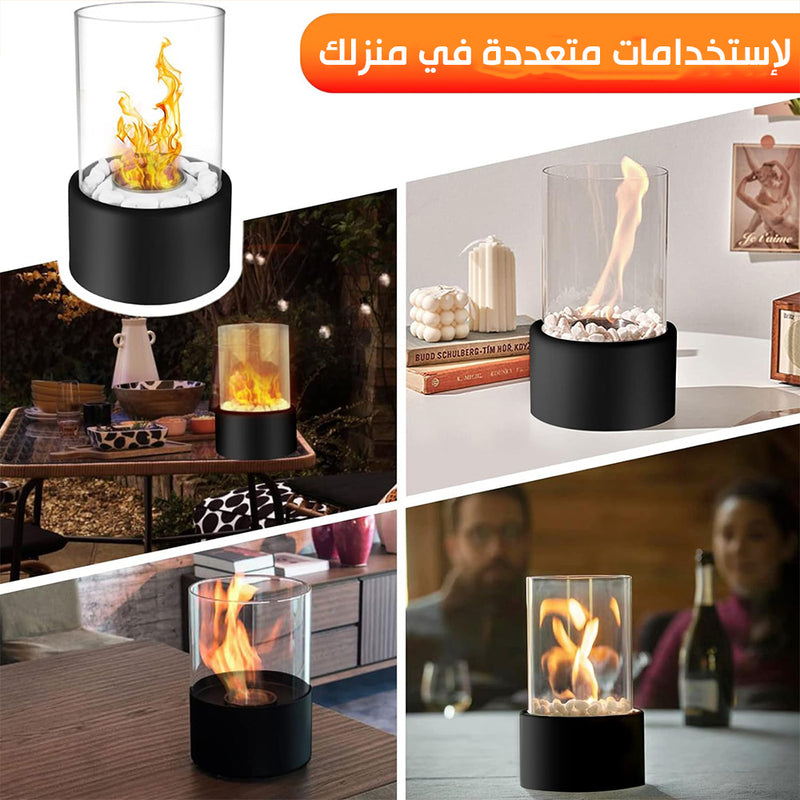 فايربليس إسطواني صغير مكتبي Fireplace small cylindrical office desk