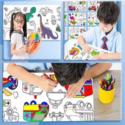 رول تلوين للأطفال طول 3 متر Graffiti Scroll For Children 3M