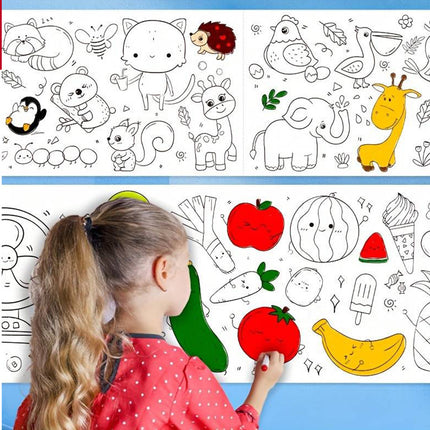 رول تلوين للأطفال طول 3 متر Graffiti Scroll For Children 3M