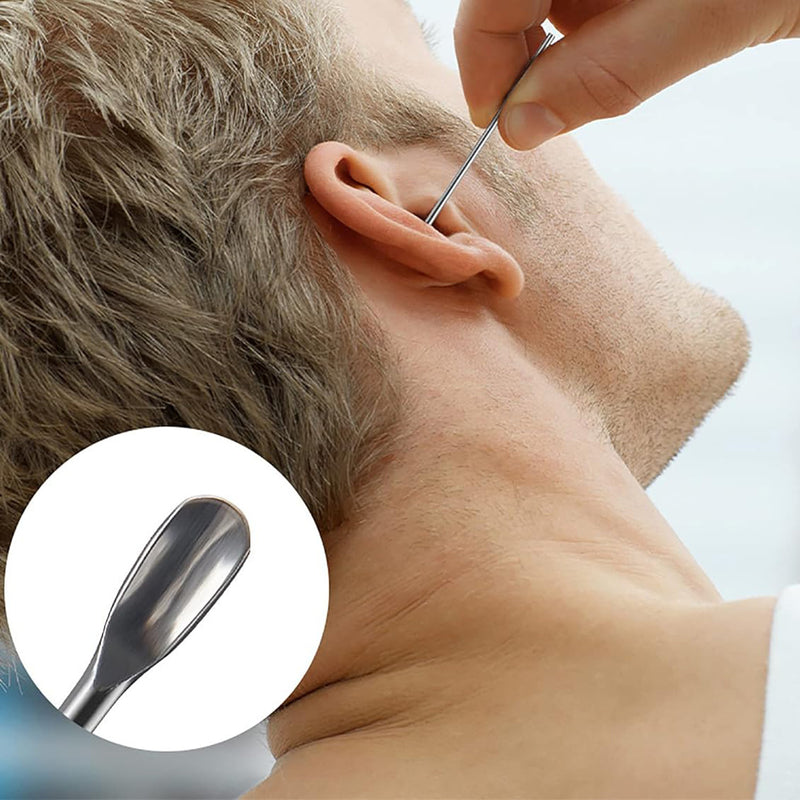 طقم تنظيف الأذن بمحفظة جلدية ear cleaner kit