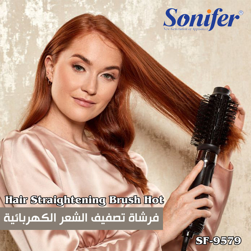 فرشاة تصفيف الشعر الكهربائية sonifer Hair Straightening Brush Hot SF-9579
