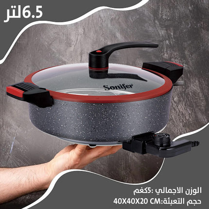 طنجرة ضغط كهربائية صغيرة 6.5 لتر SONIFER SF-1507