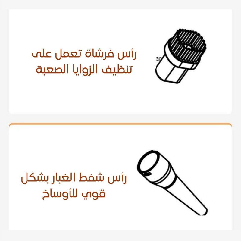 مكنسة سيارة شفط ونفخ تعمل بالشحن remax 2 in 1 Portable Car Vacuum Cleaner + Air Duster