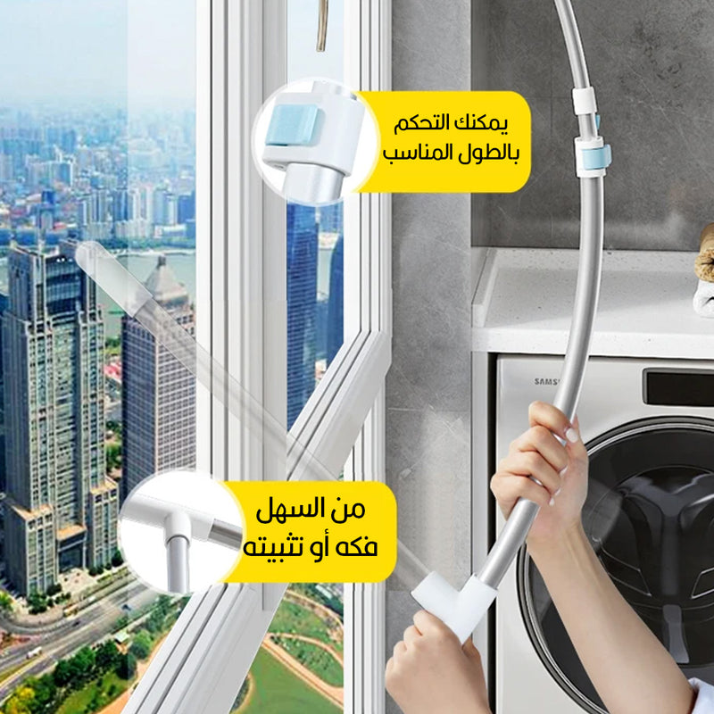 ممسحة تنظيف وتلميع الزجاج  قابلة التحكم بالطول  High-rise Window Cleaner