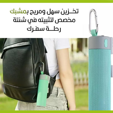 سماعة سبيكر بعصاية السيلفي  للموبايل مع باور بانك للشحن