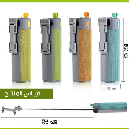 سماعة سبيكر بعصاية السيلفي  للموبايل مع باور بانك للشحن