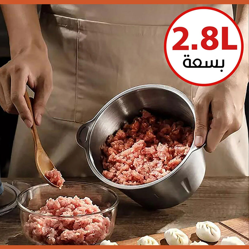 مفرمة لحوم وخضروات ستانليس ستيل بسعة 2.8 لتر sonifer food chopper SF-8135