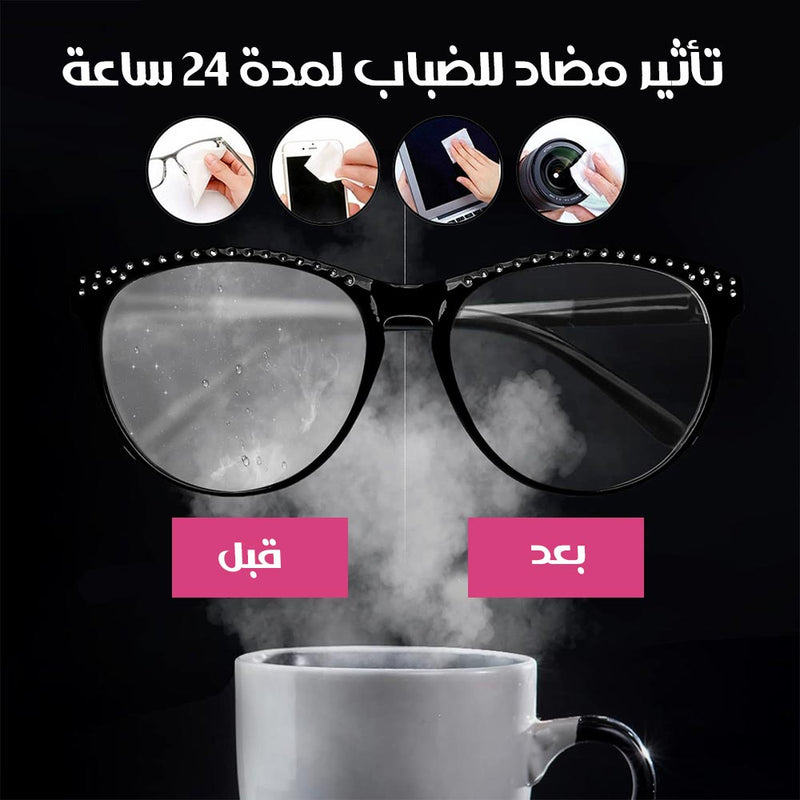 100 قطعة لتنظيف العدسات والشاشات