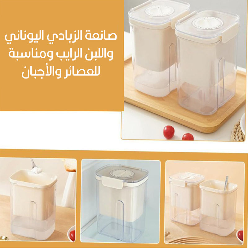 صانعة اللبنة والزبادي Manual yogurt and milk strainer