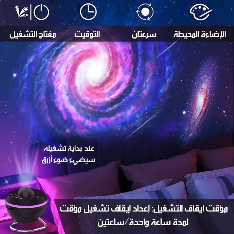 بروجيكتر الفضاء بوضوح عالي + 12شريحة