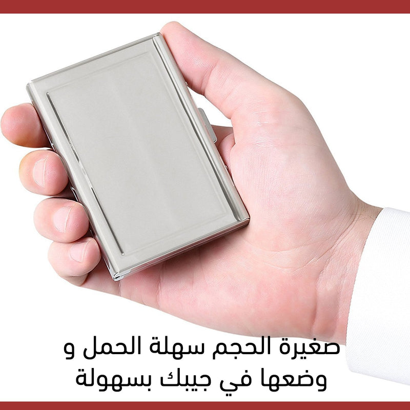محفظة معدنية للهويات وكروت سحب البنكية  Present 6 Slot Debit Credit ATM Business Card Holder