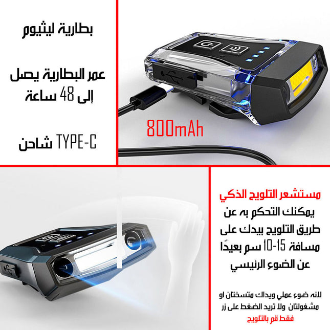 ليد صغير فائق السطوع شحن مع مشبك تثبيت L300 SMART MINI HAT CLIP LIGHT