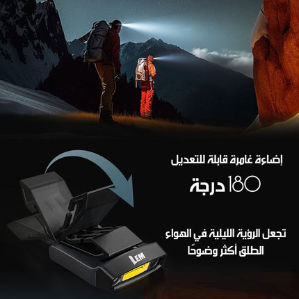 ليد صغير فائق السطوع شحن مع مشبك تثبيت L300 SMART MINI HAT CLIP LIGHT