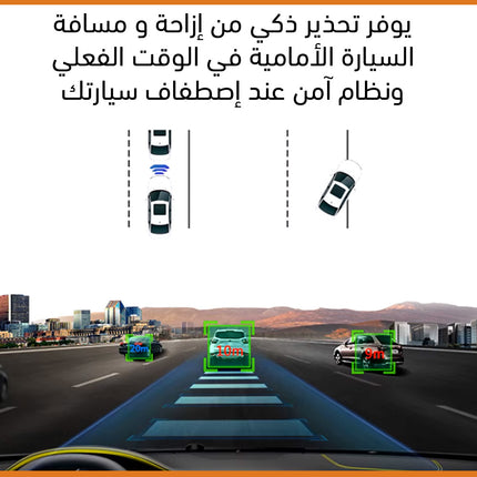 كاميرا سيارة أمامية وخلفية Car Avto DVR Full HD 1080P Night Vision