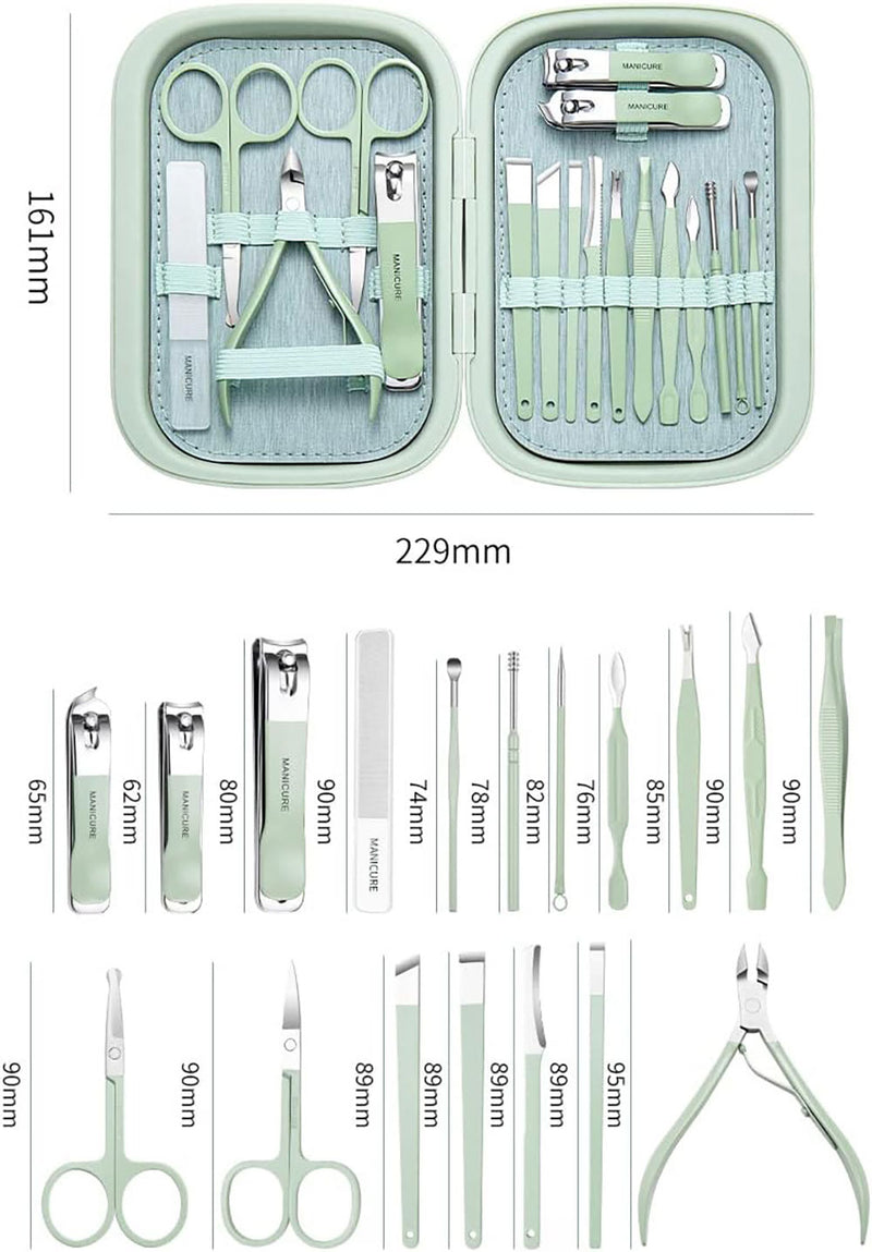 مجموعة تقليم الاظافر بحقيبة أنيقة Nail clipper set with stylish bag