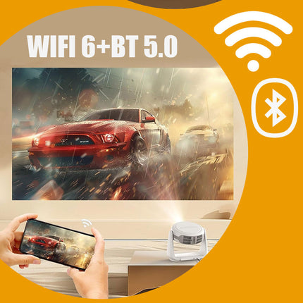 جهاز عرض سينمائي شحن لاسلكي 4K PORTABLE CINEMA PROJECTOR