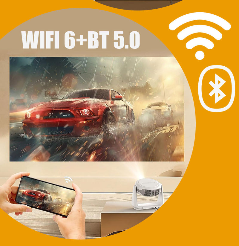 جهاز عرض سينمائي شحن لاسلكي 4K PORTABLE CINEMA PROJECTOR
