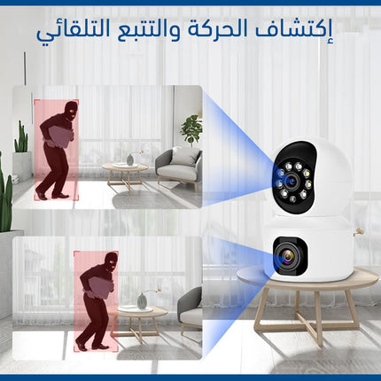 كاميرا 1080P HD ثنائية العدسات لاسلكية Cloud Storage Intelligent Camera