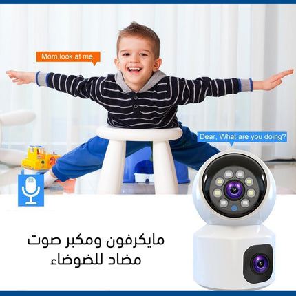 كاميرا 1080P HD ثنائية العدسات لاسلكية Cloud Storage Intelligent Camera