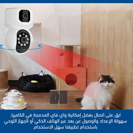 كاميرا 1080P HD ثنائية العدسات لاسلكية Cloud Storage Intelligent Camera